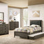 Roanne Twin Bed In Gray and Charcoal