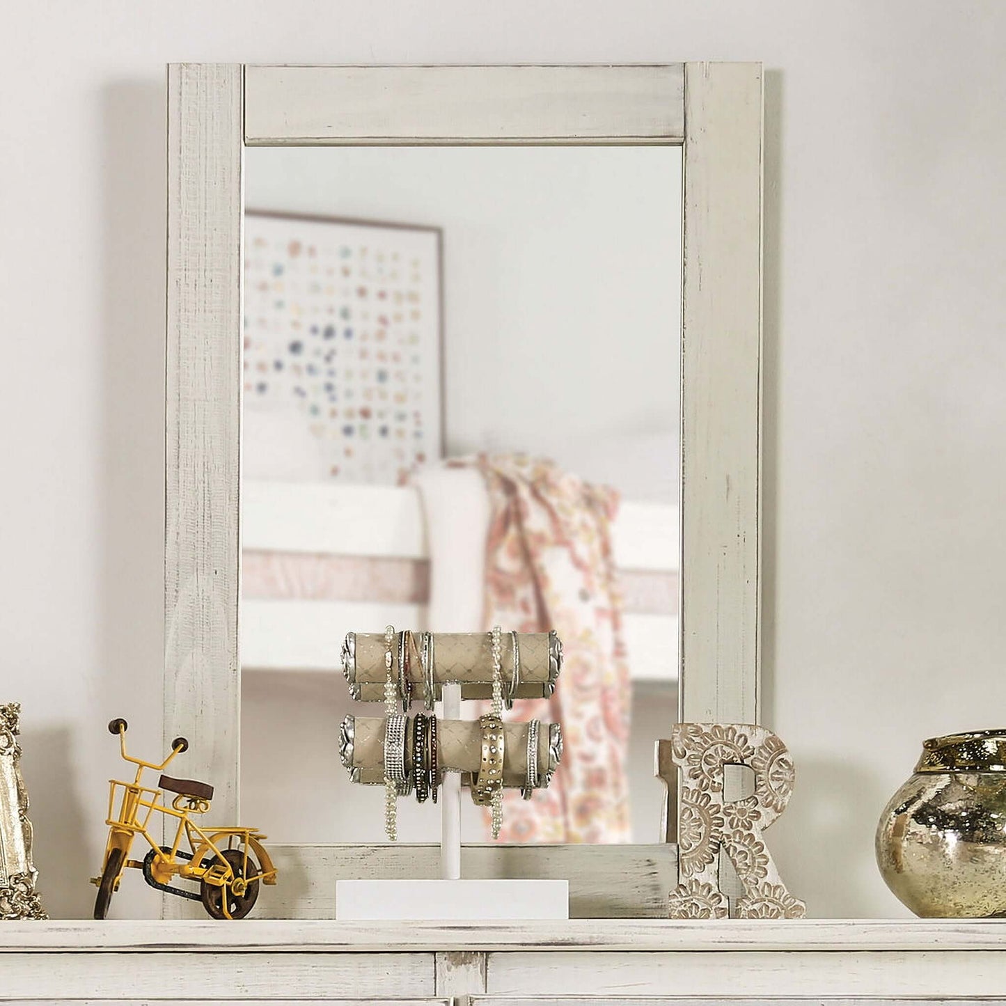 Rockwall Weathered Gray Mirror