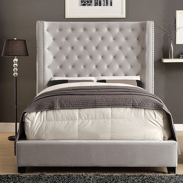 Rosabelle Tufted Wingback Bed