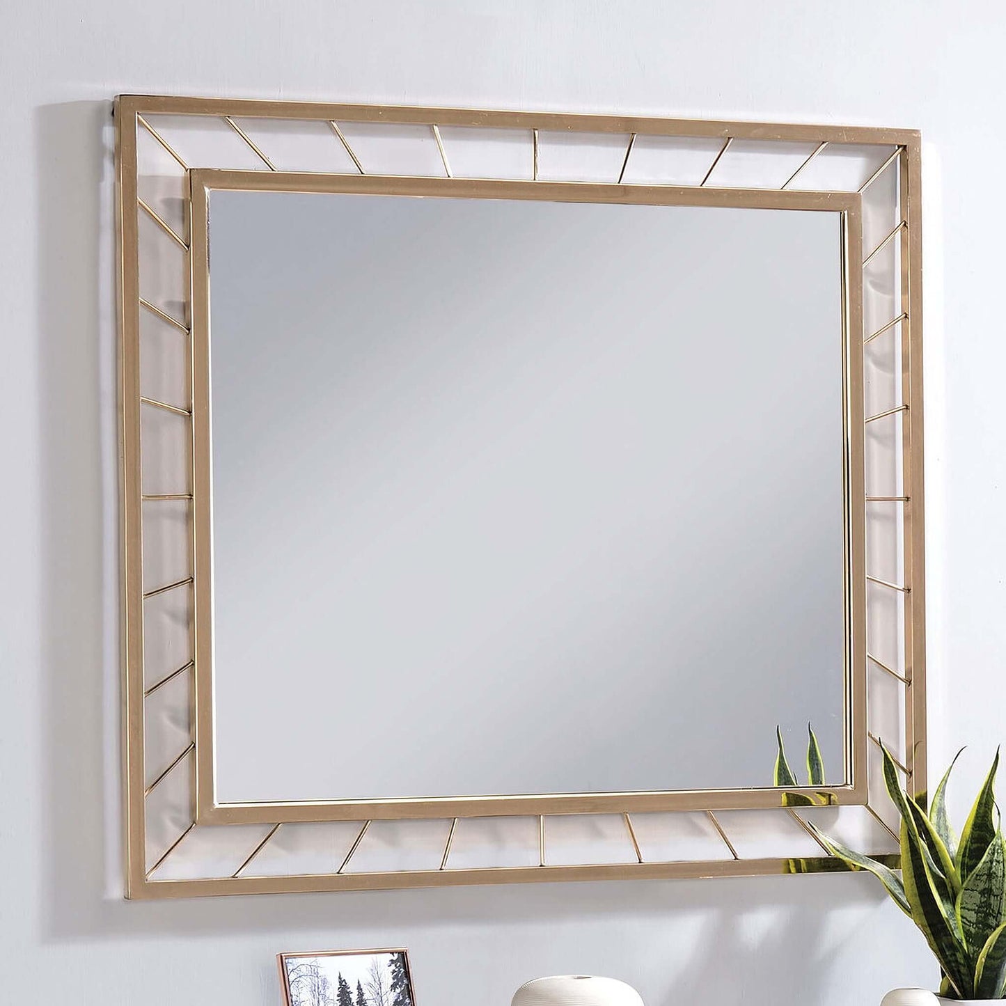 Sherbrooke Mirror In Gold