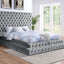 Stefania Eastern King Bed In Gray