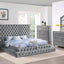 Stefania Eastern King Bed In Gray
