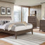 Tawana Queen Bed In Warm Gray and Beige