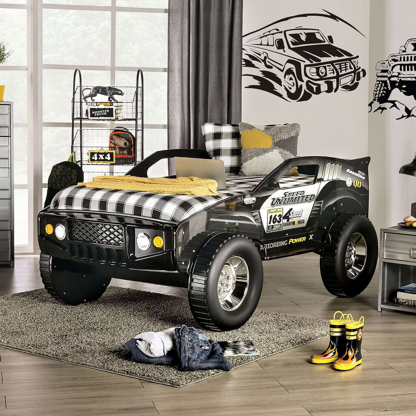 Twin Bed In Black