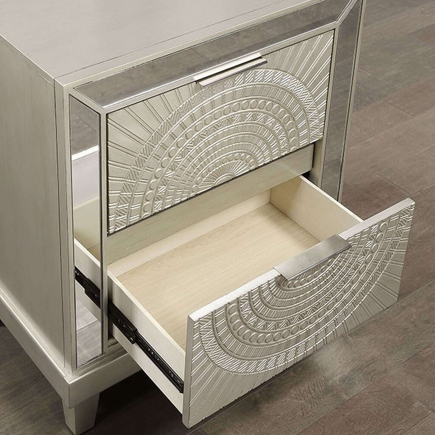 Valletta Champagne Panel Bedroom Set