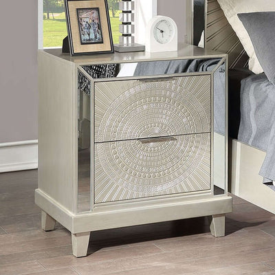 Valletta Night Stand In Champagne