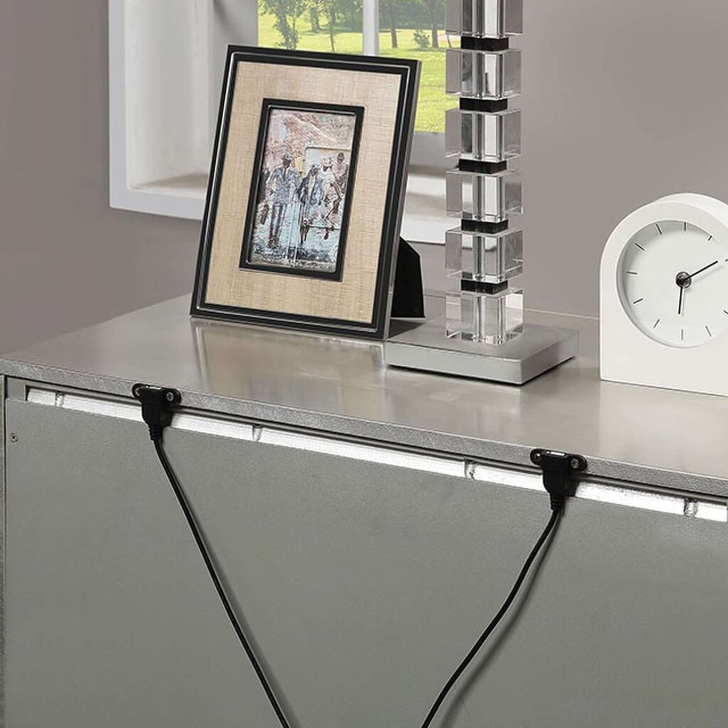 Valletta Night Stand In Champagne