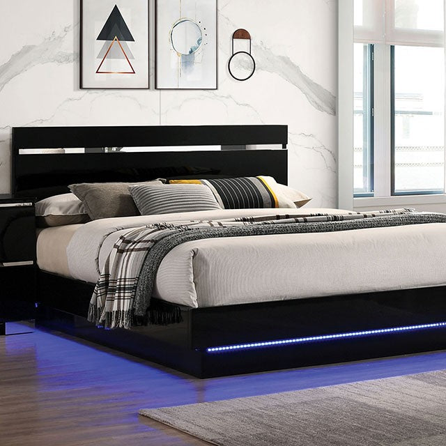 Arten Black Platform Bed.