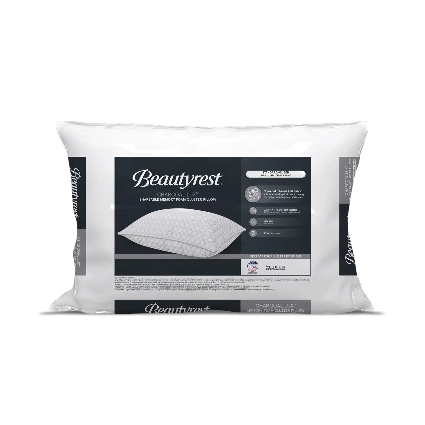 Hydraluxe charcoal top pillow benefits