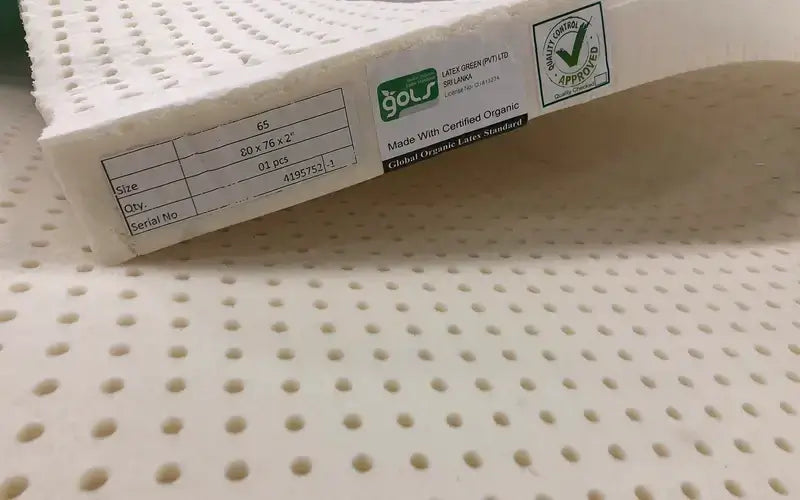 Harvest Green Firm Natural Latex w/ Vegan Wool Mattress 2.75" Topper.