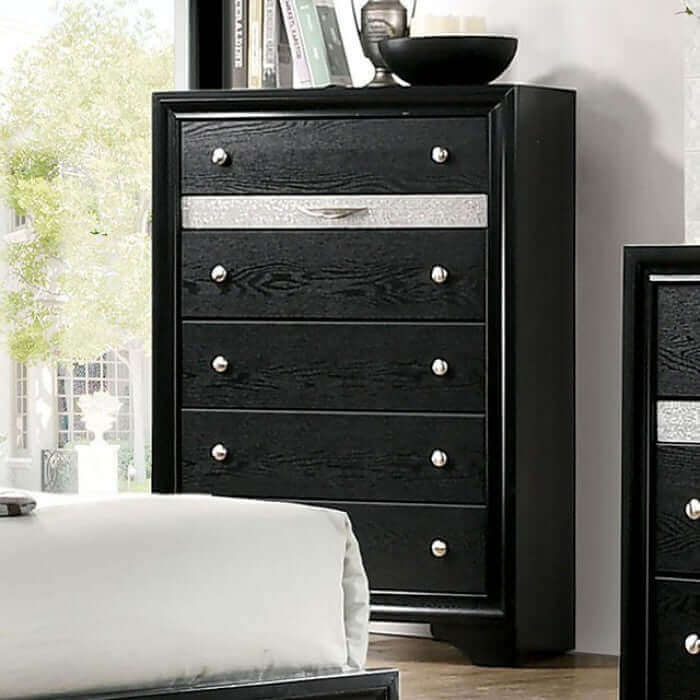 Chrissy Black 4pc Bedroom Set.