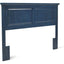 Cottage Style Wedge Blue Headboard by Rize.