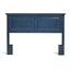 Cottage Style Wedge Blue Headboard by Rize.
