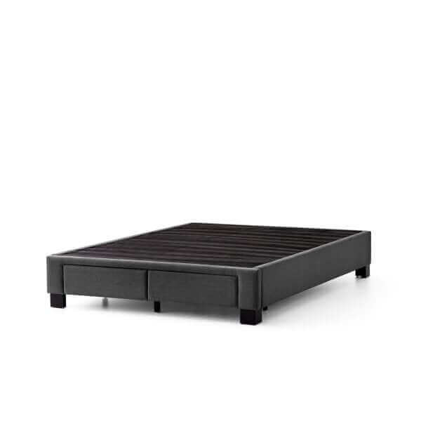 Malouf Duncan Charcoal Gray Platform Bed.