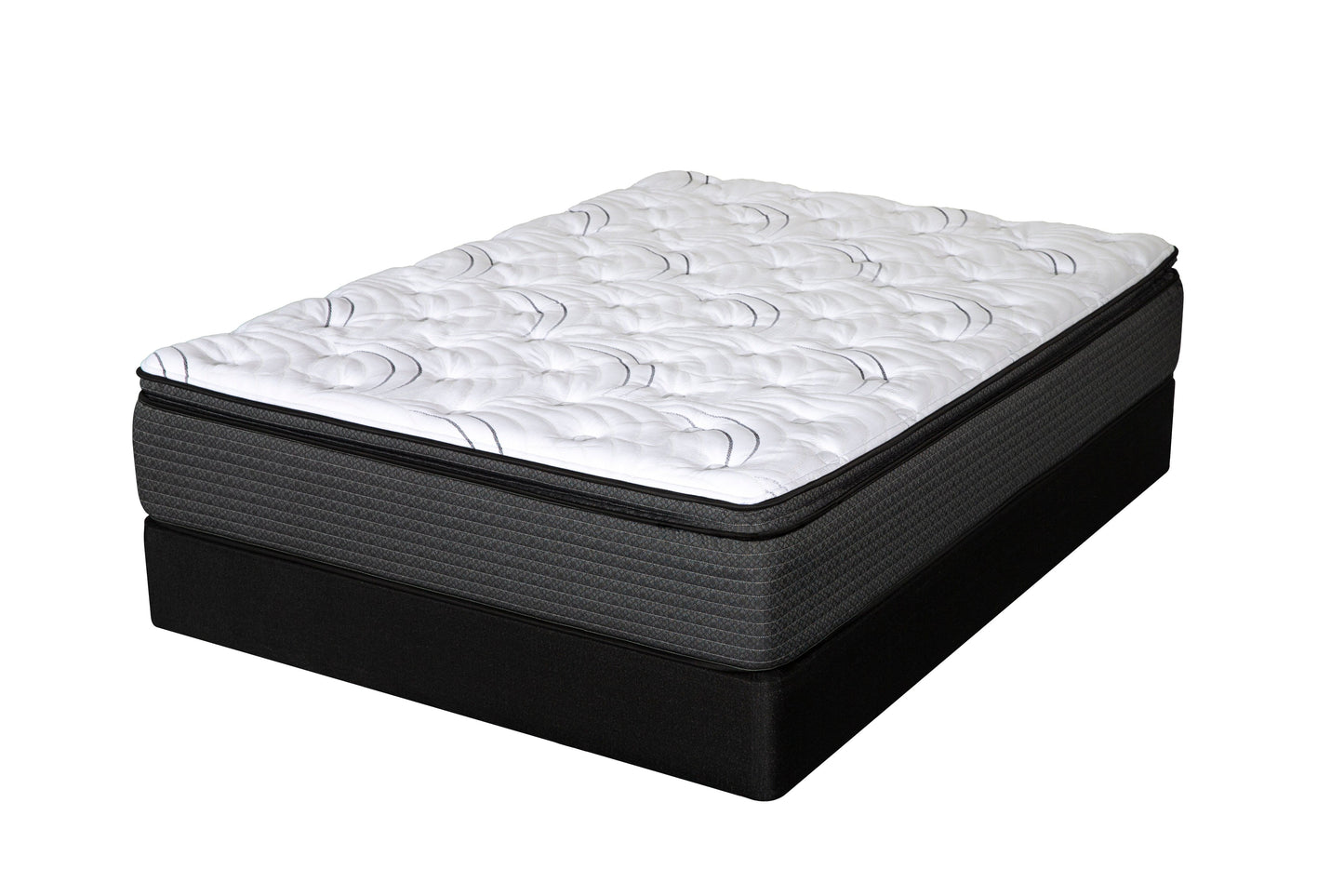 Twin XL Pescara II Luxury Gel Memory Foam Pillow Top by Stress O Pedic.