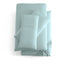 Malouf Smooth Rain Bamboo Rayon Sheet Set in soft mint green, featuring silky breathable fabric for comfortable sleep.