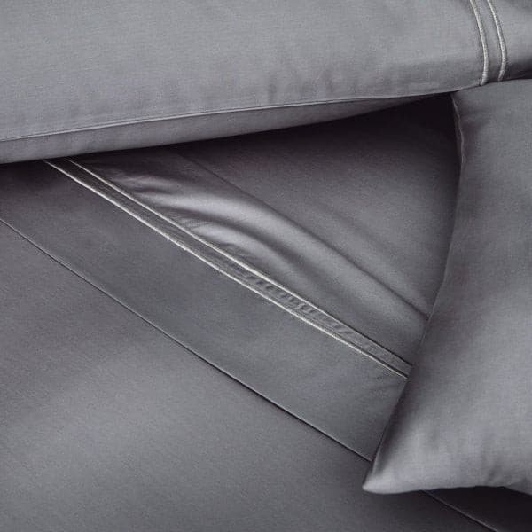 Malouf Cotton Charcoal Supima® Premium Pillowcase Set.