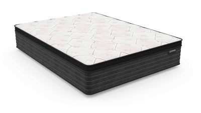 Diamond Tundra Firm Hybrid 14" Mattress featuring cool copper gel memory foam and a modern design.