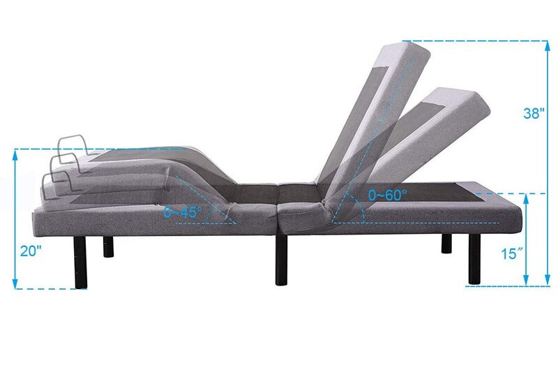 Ergo-Pedic Solutions III Dual Massage Adjustable Bed Base.