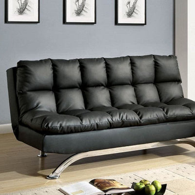 Aristo Black Futon Sofa.