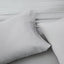 Soft and silky Malouf Ash bamboo rayon pillowcase set in light gray, featuring breathable and temperature-regulating fabric.