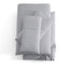 Malouf Ash Soft Knit Microfiber Sheet Set in light gray, featuring extra deep fit and soft brushed texture for cozy comfort.