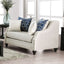 Nefyn Ivory Loveseat.