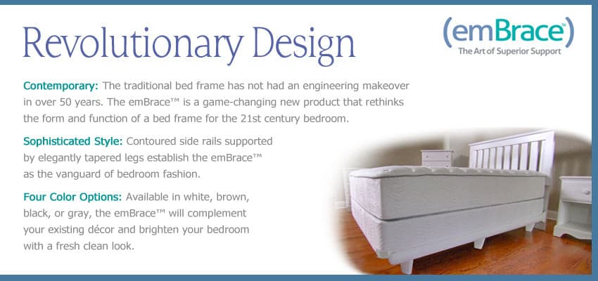 Knickerbocker Embrace Bed Designer 5000 lbs Bed Frame.