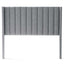 Malouf Blackwell Stone Headboard with sophisticated vertical channels in a sleek gray design, perfect for elegant bedroom decor.