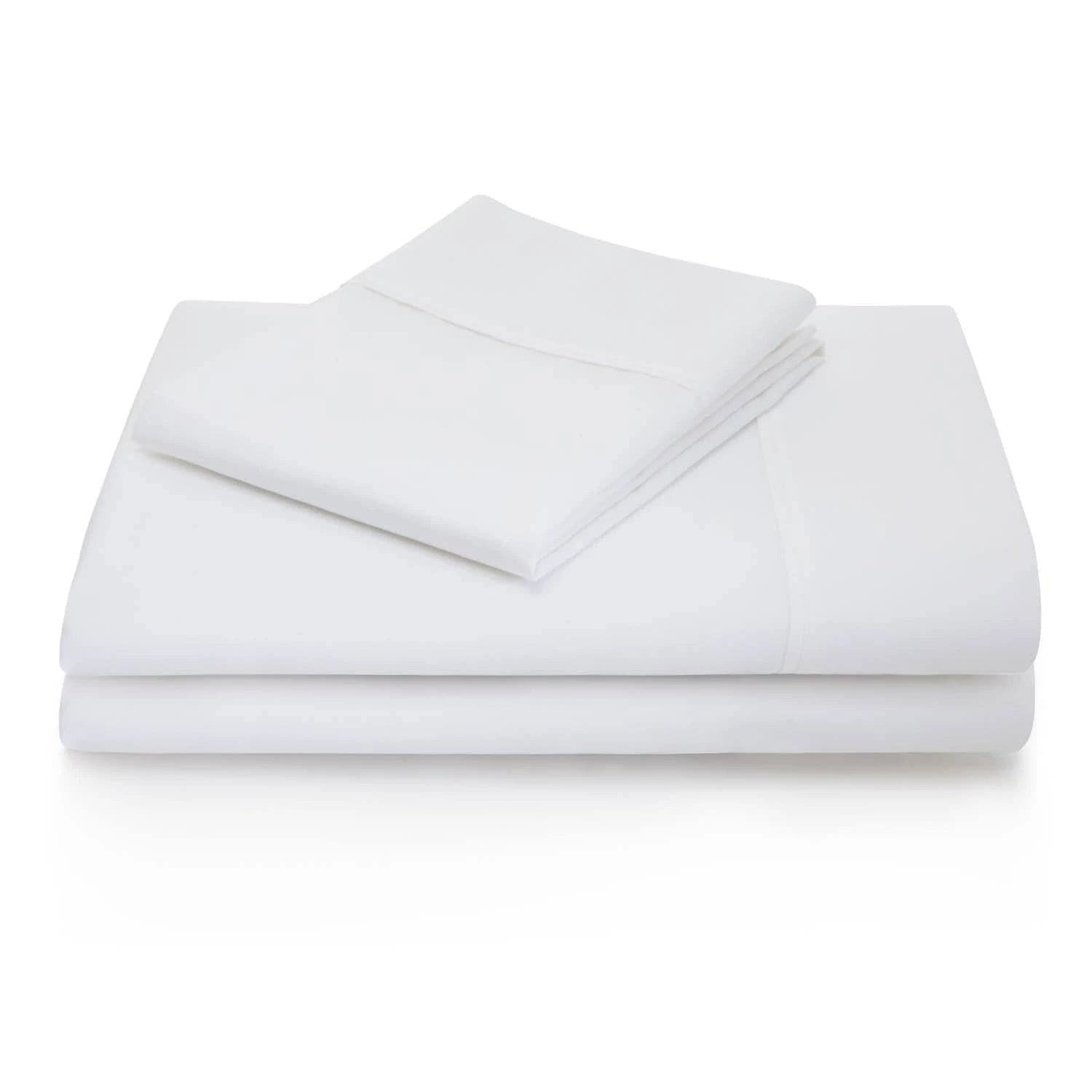 Malouf Cotton 600 Thread Count White Premium Sheet Set.