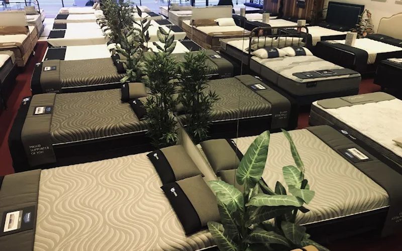Mattress showroom with range of price options