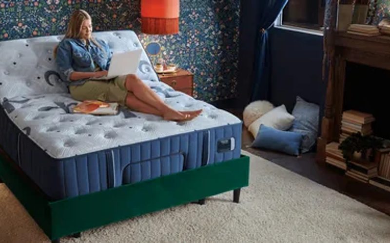 Plush luxurious mattress in an elegant bedroom setting