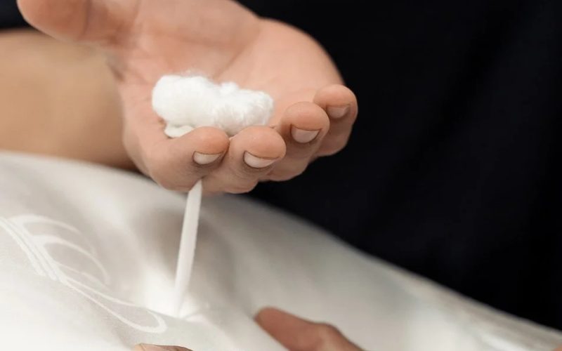 Premium mattress craftsmanship detail